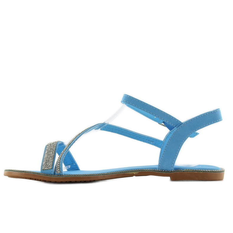 Sandalen verziert mit Zirkonia yh-2h018 blau 1