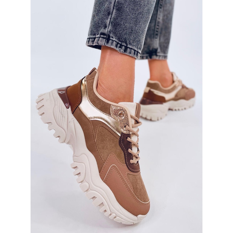 Bolms Khaki Damen-Sneaker braun 2