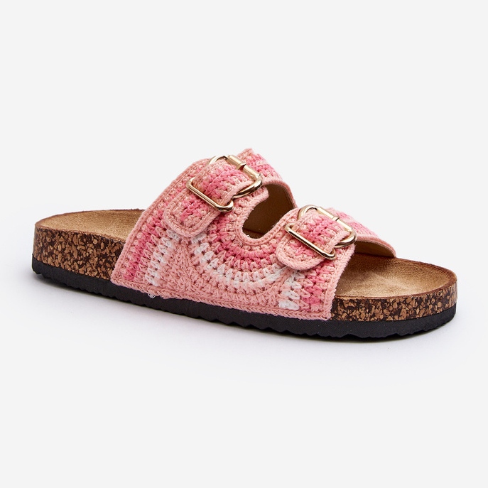 Damen-Flip-Flops mit Korksohle, Pink Fannea rosa 1