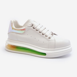 Damen-Ledersneaker GOE NN2N4029 Weiß 2