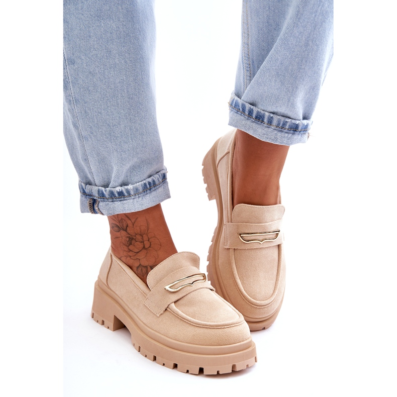 Seastar Slip-On-Loafer aus Wildleder für Damen Beige Pure Love 3