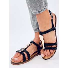 Hermine Schwarze Damensandalen 2