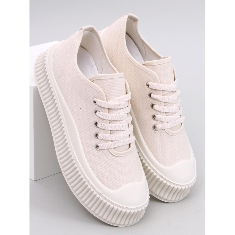 Pratt Beige Plateau-Sneaker 1