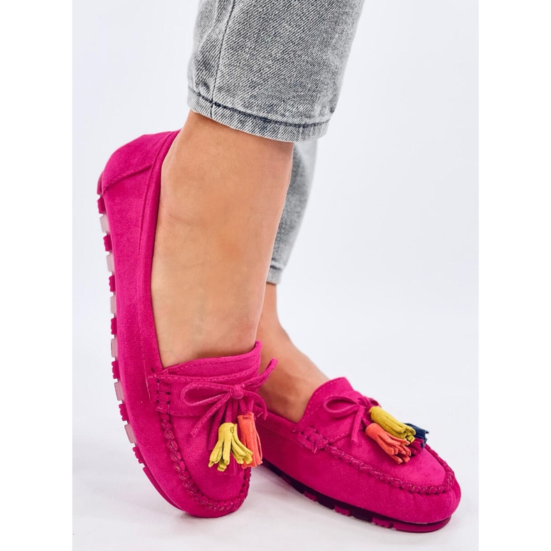 Tamla Fuchsia Loafer mit Fransen rosa 2