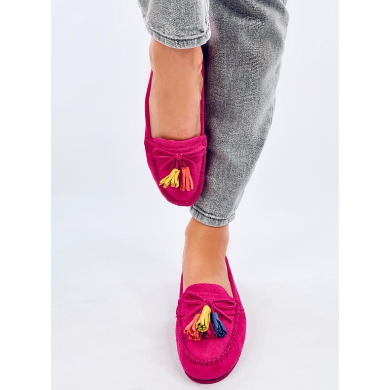 Tamla Fuchsia Loafer mit Fransen rosa 1