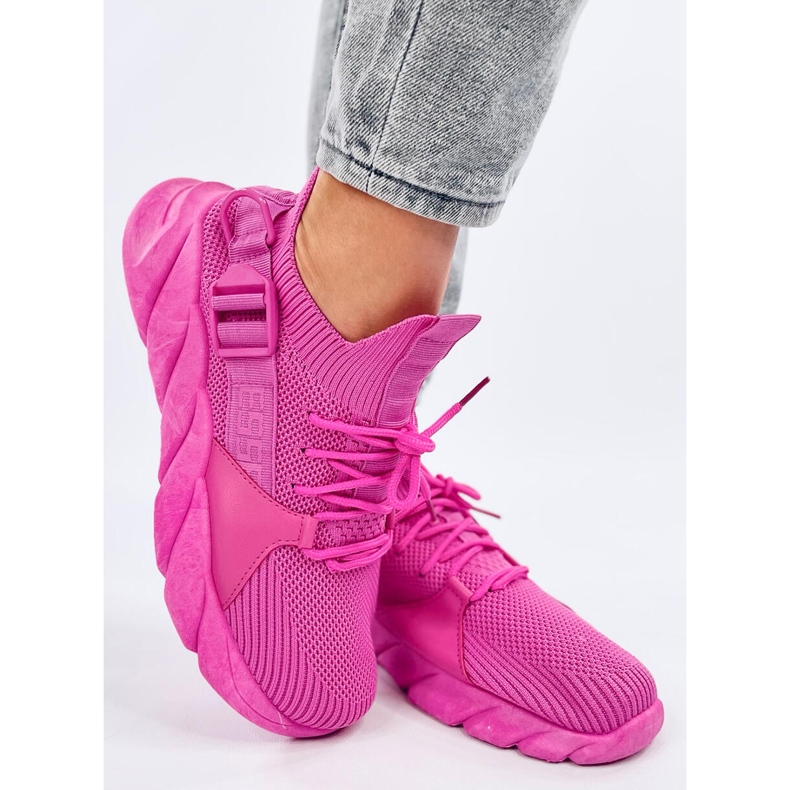 Wades Socken-Sneaker in Fuchsia rosa 1