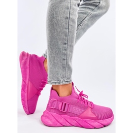 Wades Socken-Sneaker in Fuchsia rosa 2