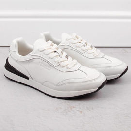 Herren-Sportschuhe aus Leder, weiß, Big Star NN174288 1