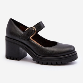 Zazoo 20166 Lederpumps Schwarz 1