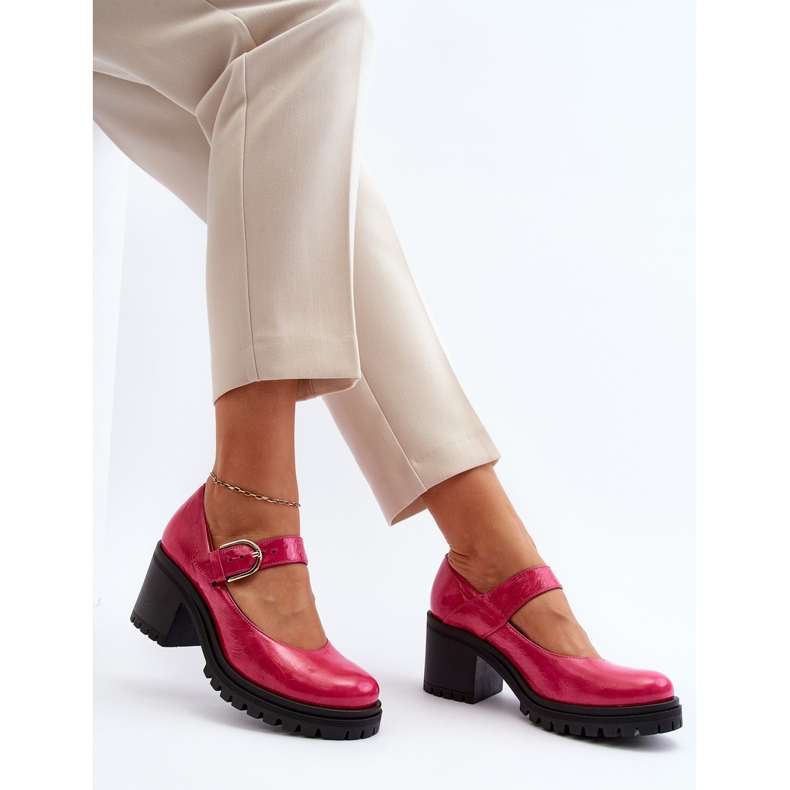 Zazoo 20166 Lacklederpumps Fuchsia rosa 1