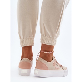 Lee Cooper LCW-24-31-2196 Stoff-Sneaker für Damen, Beige 2