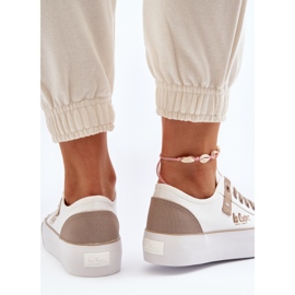 Lee Cooper LCW-24-31-2198 Stoff-Sneaker für Damen, Weiß 2