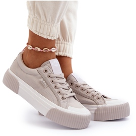 Damen-Sneaker mit dicker Sohle Lee Cooper LCW-24-31-2178 Grau 11