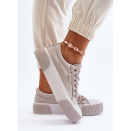 Damen-Sneaker mit dicker Sohle Lee Cooper LCW-24-31-2178 Grau 8