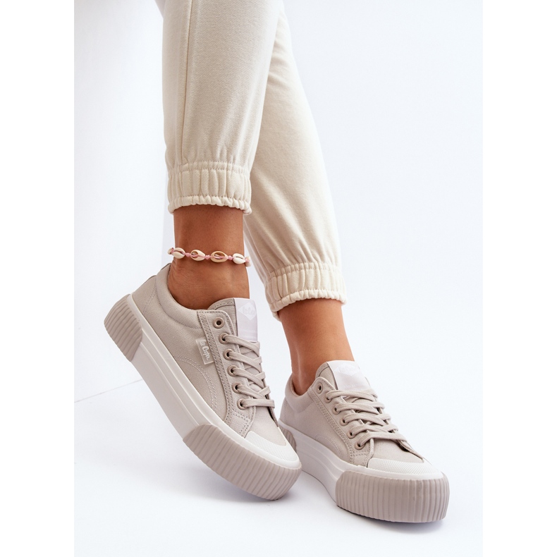Damen-Sneaker mit dicker Sohle Lee Cooper LCW-24-31-2178 Grau 2