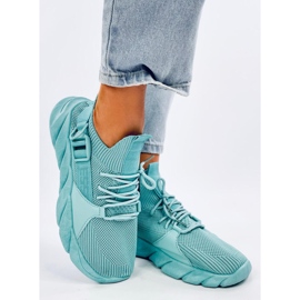 Wades Socken-Sneaker in Cyan blau 1