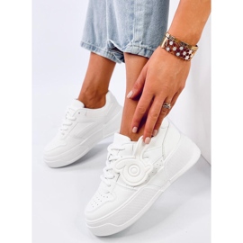 Broady Allwhite Plateau-Sneaker weiß 1