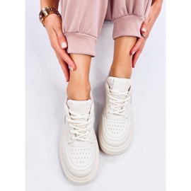 Motimes Beige-Pink-Pastell-Sneaker für Damen 4