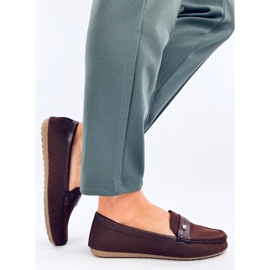 Yuriko Marrone weiche Damenmokassins braun 2