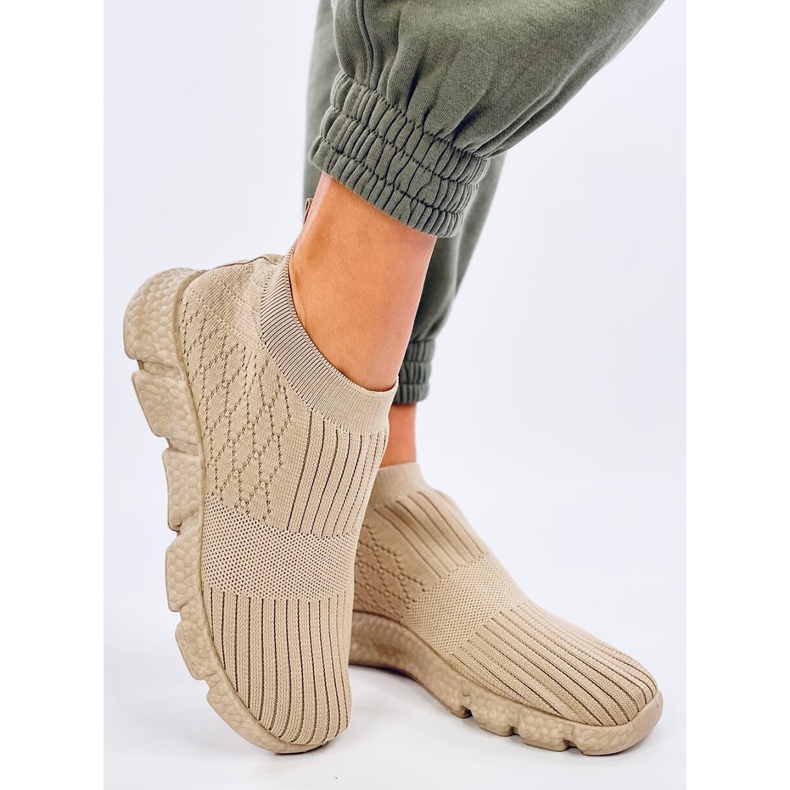 Darts Beige Socken-Sportschuhe 2