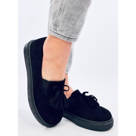 Schwarze Krauss-Loafer mit Quasten 2