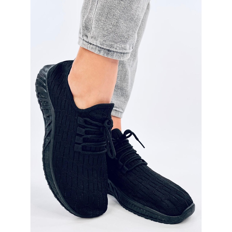 Barkes Allblack Sockensneaker schwarz 1