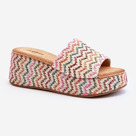 Damen-Flip-Flops mit Keilabsatz, Weiß, Vanarila 2