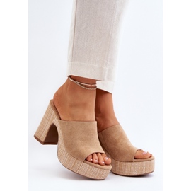 Damen-Stiletto-Heels, Braun, Siobhan beige 2