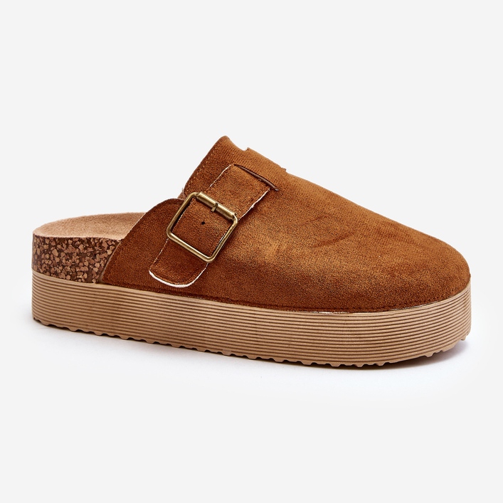 Camel Jorffia Plateau-Clogs für Damen braun 1