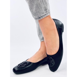 Elegante Irvina Black Ballerinas schwarz 1