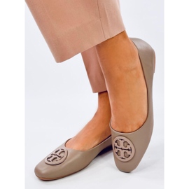 Elegante Ballerinas Irvina Khaki beige 2