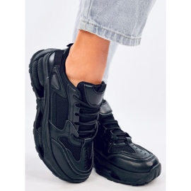 Lancasi Schwarze Damen-Sneaker 1