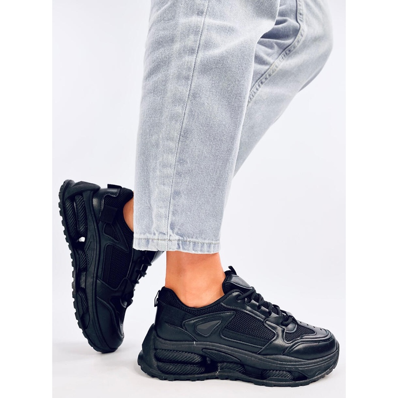 Lancasi Schwarze Damen-Sneaker 2