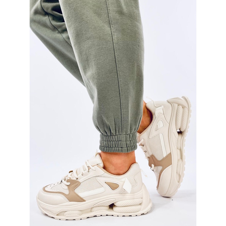 Lancasi Beige Khaki Damen-Sneaker 2