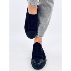 Klassische Levens Allblack-Schnürsneaker (schwarze Sohle) 1