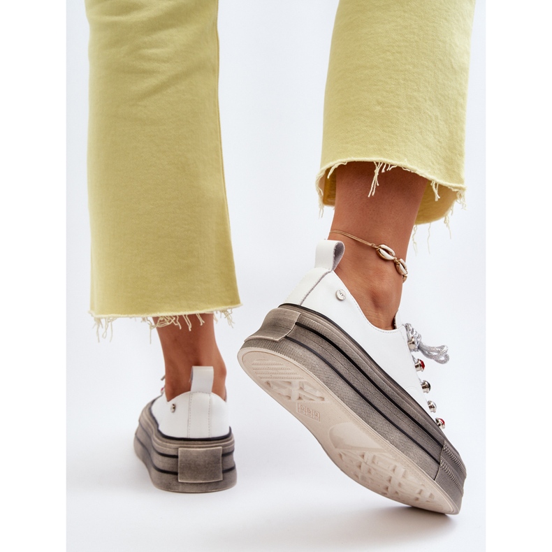 Damen-Plateau-Sneaker GOE NN2N4054 Weiß 1