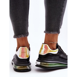 Damen-Ledersneaker GOE NN2N4030 Schwarz 1