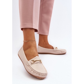 Klassische Damen-Mokassins mit Verzierung Beige Ainslee 2