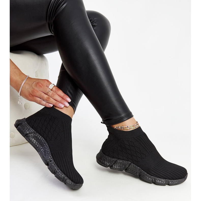 Schwarze, leichte Sport-Sneaker von Vaclav 1