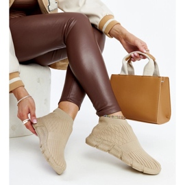 Dunkelbeige leichte Sport-Sneaker von Vaclav 1