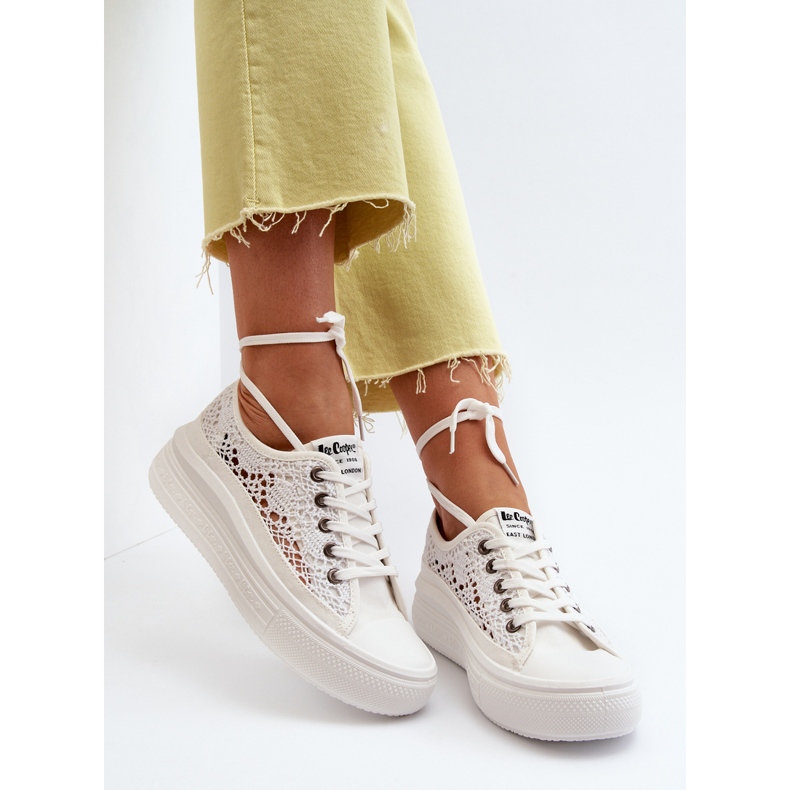Spitzen-Damensneaker Lee Cooper LCW-23-44-1617 Weiß 1