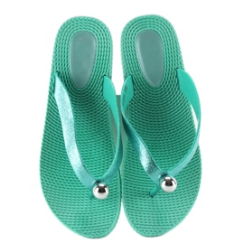 Flip-Flops mit einer silbernen Kugel 9-56 grün 2