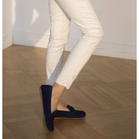 Marco Shoes Wildleder-Loafer blau 1