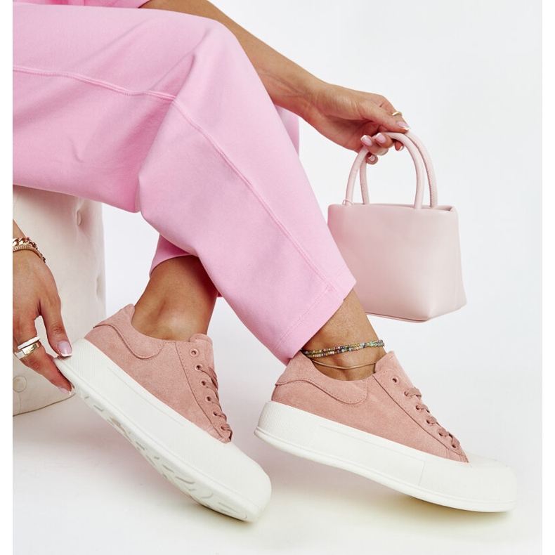 Rosa Agathe-Plateau-Sneaker 1