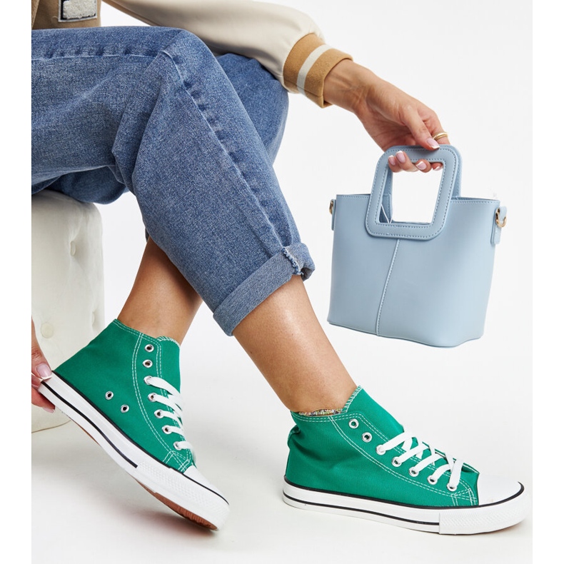 Grüne Eliska High-Top-Sneaker 1