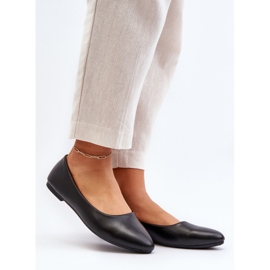 Damen-Ballerinas aus Öko-Leder in Schwarz von Tindomiel 2