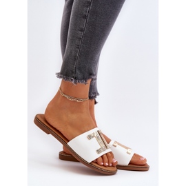 Seastar Damen-Flip-Flops mit Verzierung, weiß Ollavia 2