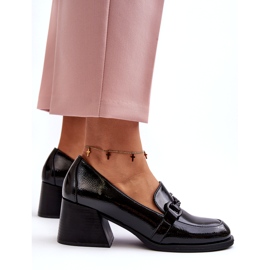 Vinceza Schwarze Lackschuhe mit hohem Absatz 4