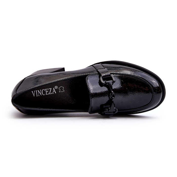 Vinceza Schwarze Lackschuhe mit hohem Absatz 3