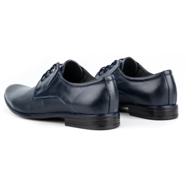 Olivier Elegante Herren-Lederschuhe 302T3, Marineblau 4